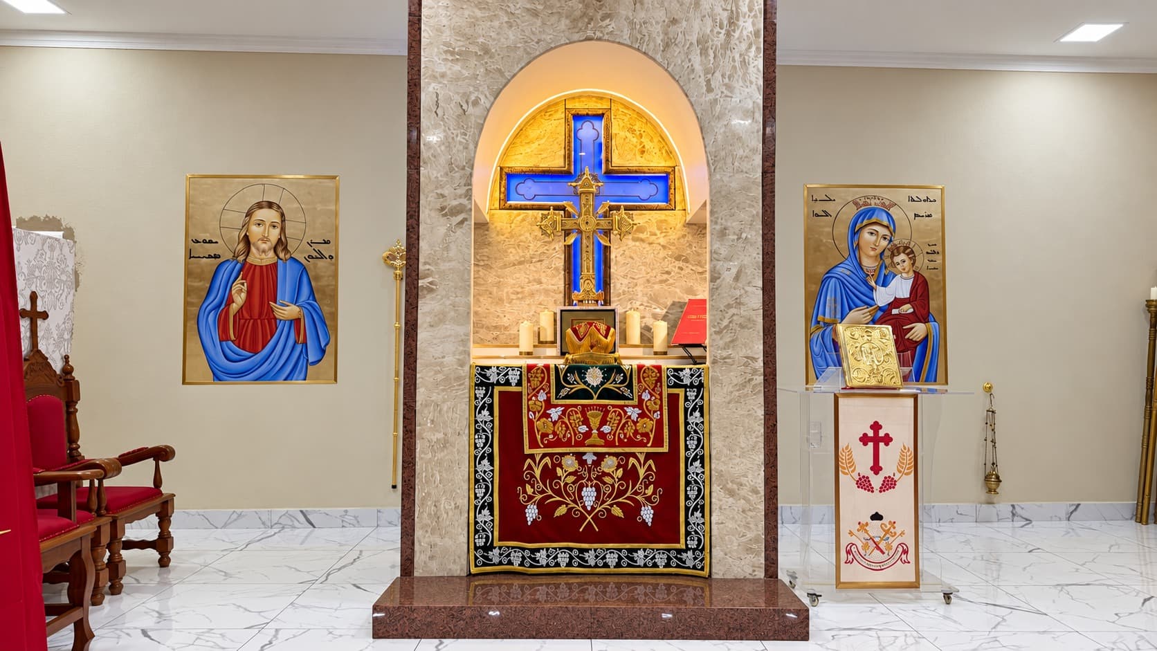 Altar da Catedral Siríaca Ortodoxa da Anunciação